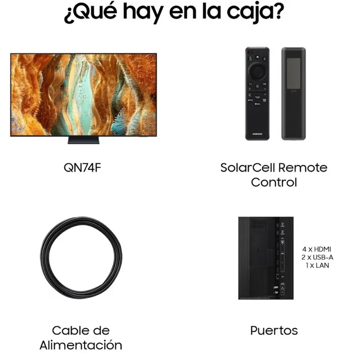 Samsung Neo QLED QN74F TQ65QN74FAT 65 pulgadas 4K Smart TV Samsung Neo QLED QN74F TQ65QN74FAT 65 pulgadas 4K Smart TV